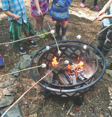 In December, the Marion Cross Kindergarten held a Lantern Walk and marshmallow roast.